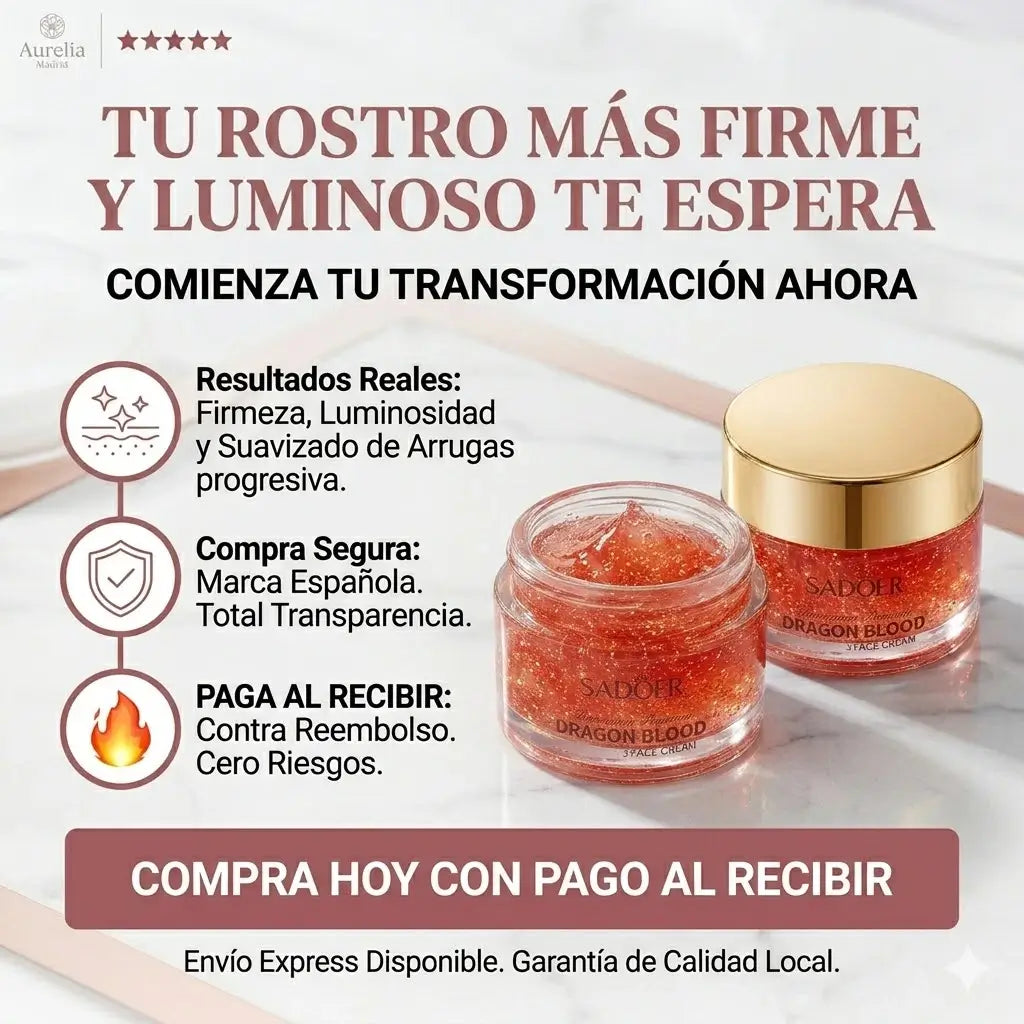 Crema Antiedad Con Sangre De Dragón - Rejuvenece y Reafirma Tu Piel